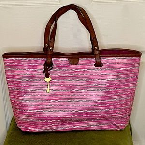 Fossil Pink Rachel Tote